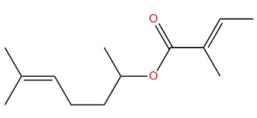 6-Methyl-5-Hepten-2-yl (E)-2-methyl-2-butenoate